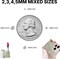 11,000pcs Silver Clear Flatback Rhinestones (2/3/4/5mm) with B7000 Glue – Resin Gems for DIY Crafts, Clothing, Shoes, Nail Art, and Bedazzling Projects